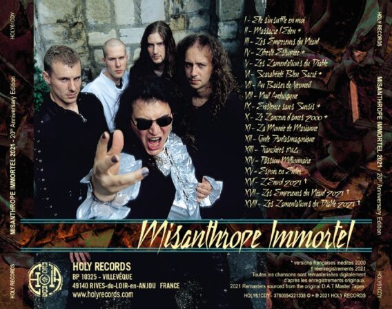 MISANTHROPE  - CD Cristal Fourreau Rouge Limité - MISANTHROPE IMMORTEL 2021 - 20th Anniversary Edition + Paroles/Lyrics Insert 30cm x 30 cm plié en 4 – Image 2