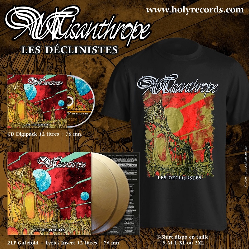 MISANTHROPE Les Déclinistes Bundle Exclusif : T-Shirt + 2LPs vinyles Or ...