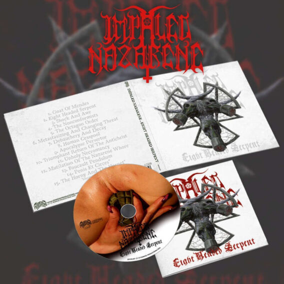 IMPALED NAZARENE - CD Digipack Eight Headed Serpent [FIN Black Metal]  2021 CD + Bonus (White Edition) – Image 2