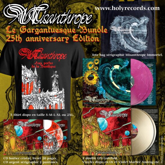 MISANTHROPE - Exemplaire Dédicacé par les 4 membres du groupe ! LE GARGANTUESQUE BUNDLE 2025