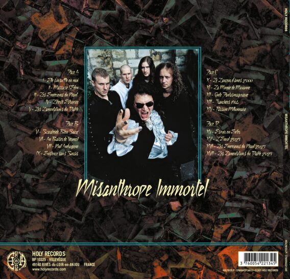 MISANTHROPE - «Misanthrope Immortel 25th ANNIVERSARY Edition» Nuit Androgyne Édition 2LPs Violet Marbré ultra limité 77 ex. + Paroles/Lyrics Insert – Image 2