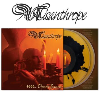 MISANTHROPE Les 3 Derniers Exemplaires !!! - 1666… Theatre Bizarre 2LPs Gatefold Couleur Inkspot Orange Dark & Black limité à 100 ex. + Paroles/Lyrics Insert + Bonus Digital