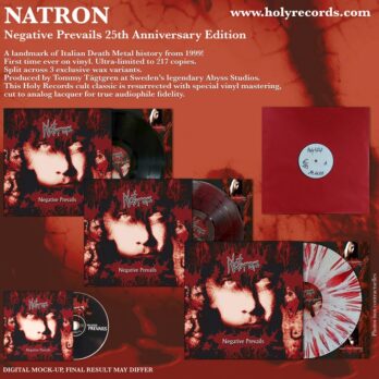 NATRON - DIE HARD BUNDLE !!! Negative Prevails 25th Anniversary Test Pressing + 3 x LPs + 1 CD Digipack  [CULT ITALIAN DEATH METAL] ultra limited to 19 ex. first print February 2026