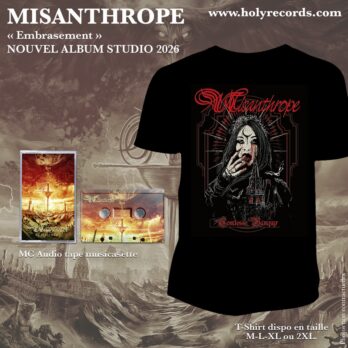 MISANTHROPE - BUNDLE Comtesse Vampyr T-Shirt + 1 Audio Tape « Embrasement » MC music cassette K7 + Digital Bonus