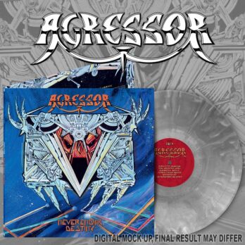 AGRESSOR - LP Gatefold  Neverending Destiny [Pioneering Thrash Death France] couleur grey & white marbled premier pressage Osmose 2026