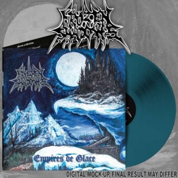 FROZEN SHADOWS - LP Gatefold  Empires de Glace [Black Metal Canada] couleur Sea Blue premier pressage Osmose 2025