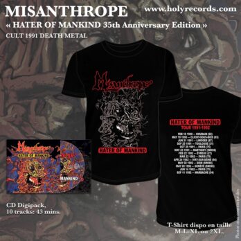 MISANTHROPE - BUNDLE « HATER OF MANKIND 35th Anniversary Edition » 1 T-Shirt + 1 CD Digipack