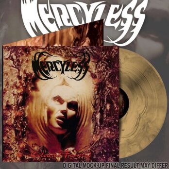MERCYLESS - LP Gatefold Coloured Funeral [Cult Death Metal France] couleur Beer and Black Galaxy pressage Octobre 2024
