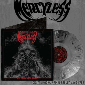 MERCYLESS - LP Gatefold The Mother of All Plagues [Cult Death Metal France] couleur Grey with White and Black Marbled pressage mai 2026